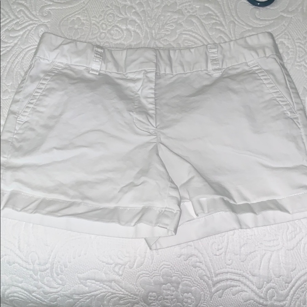 white khaki shorts